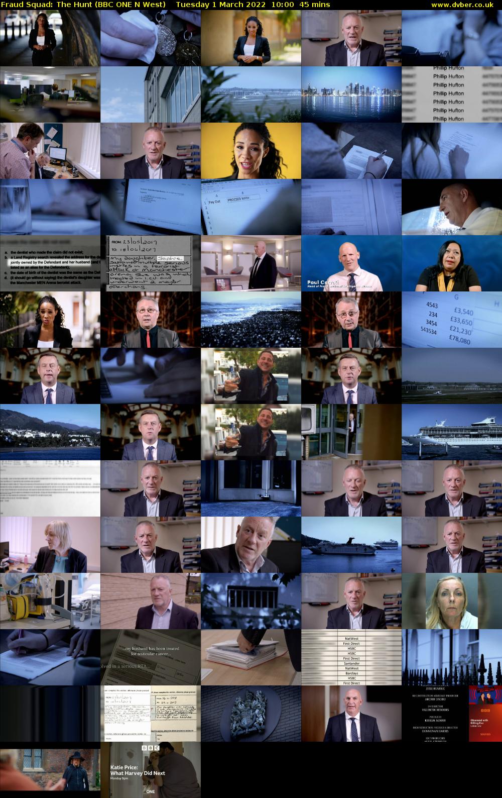 Fraud Squad: The Hunt (BBC ONE N West) Tuesday 1 March 2022 10:00 - 10:45