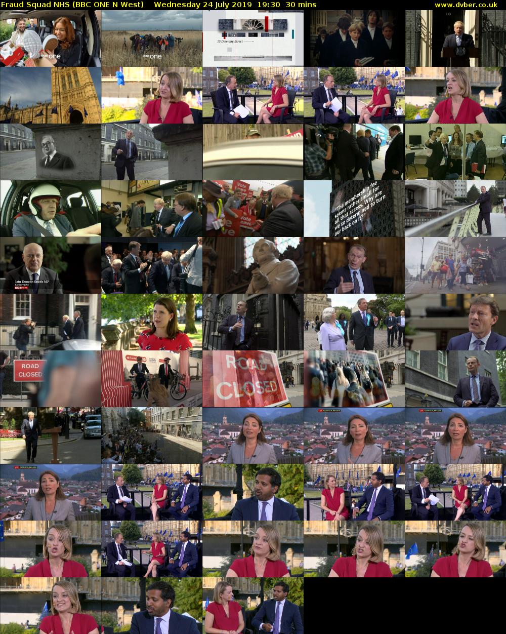Fraud Squad NHS (BBC ONE N West) Wednesday 24 July 2019 19:30 - 20:00