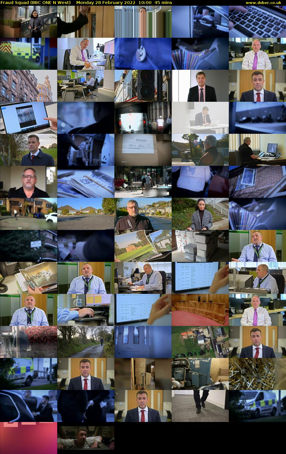 Fraud Squad (BBC ONE N West) Monday 28 February 2022 10:00 - 10:45