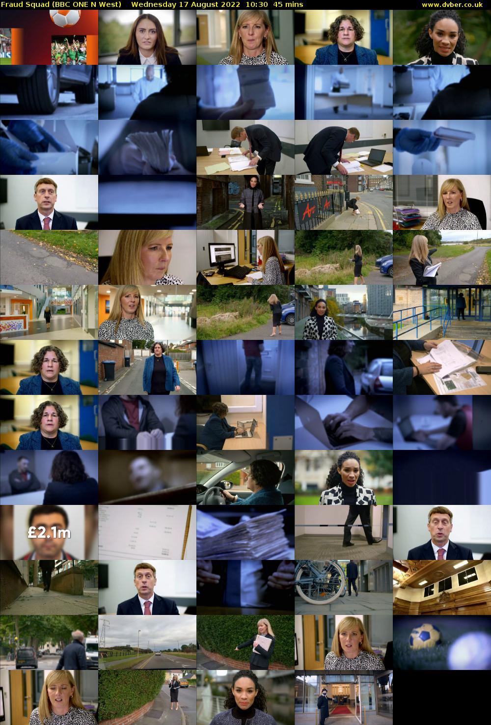Fraud Squad (BBC ONE N West) Wednesday 17 August 2022 10:30 - 11:15