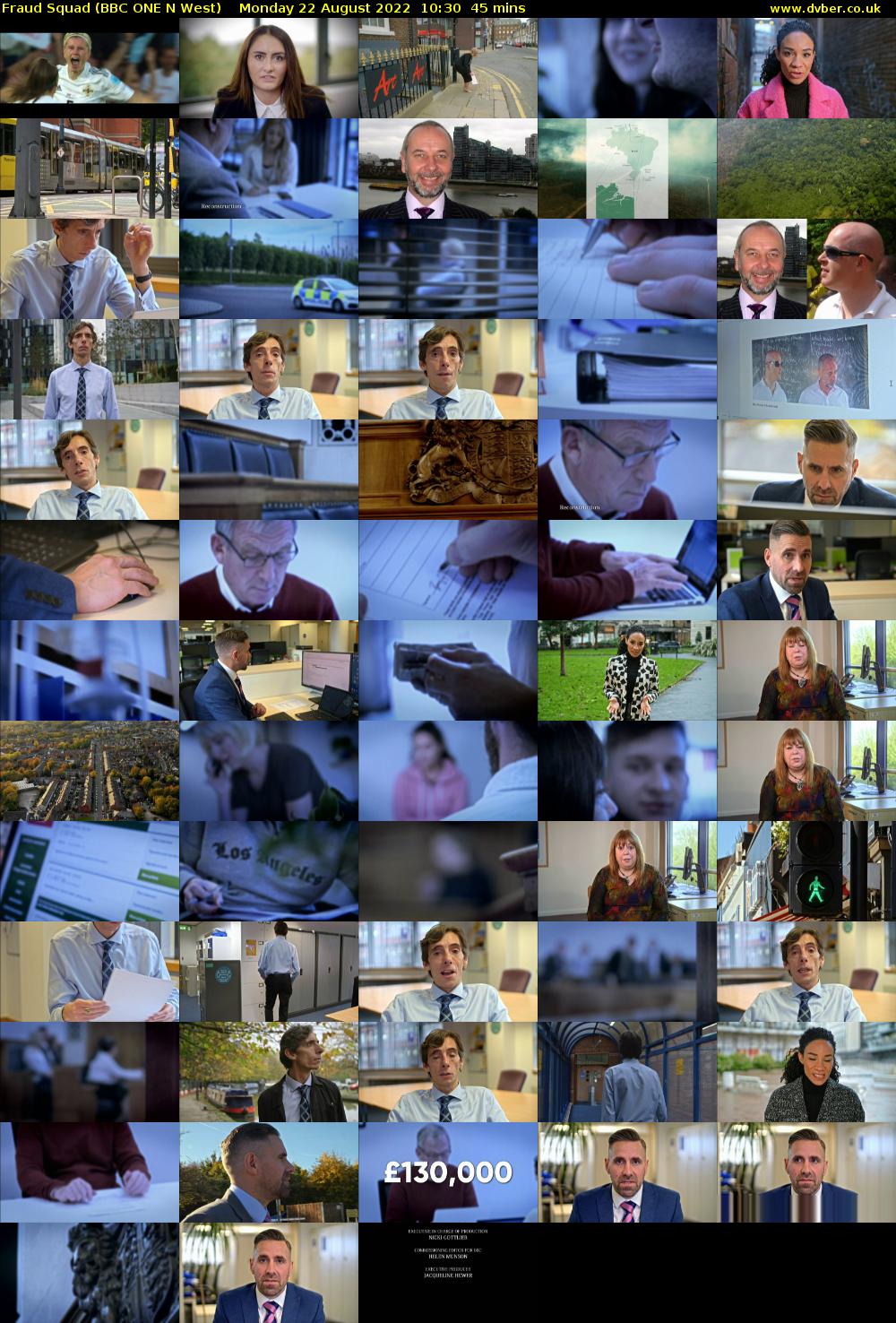 Fraud Squad (BBC ONE N West) Monday 22 August 2022 10:30 - 11:15