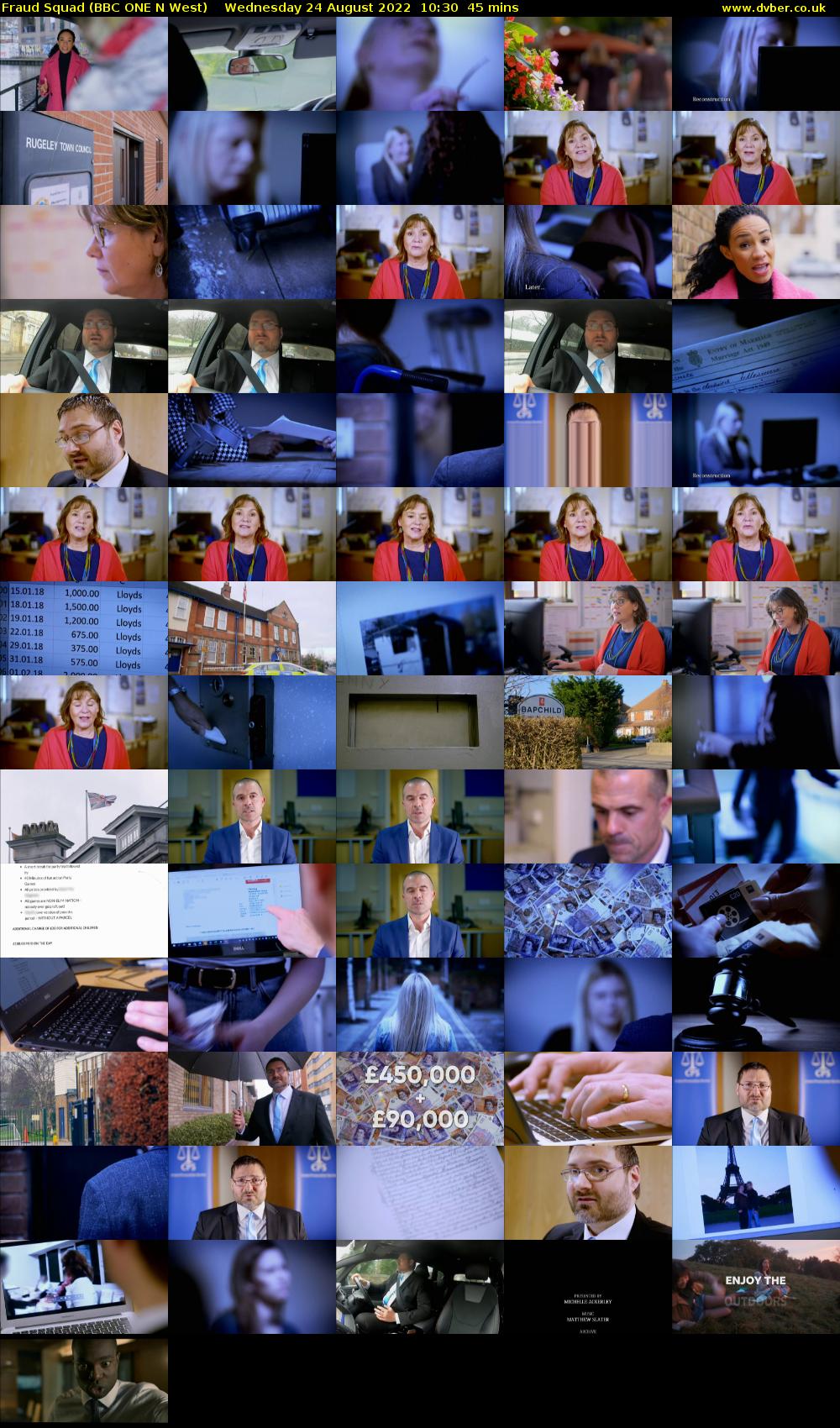 Fraud Squad (BBC ONE N West) Wednesday 24 August 2022 10:30 - 11:15
