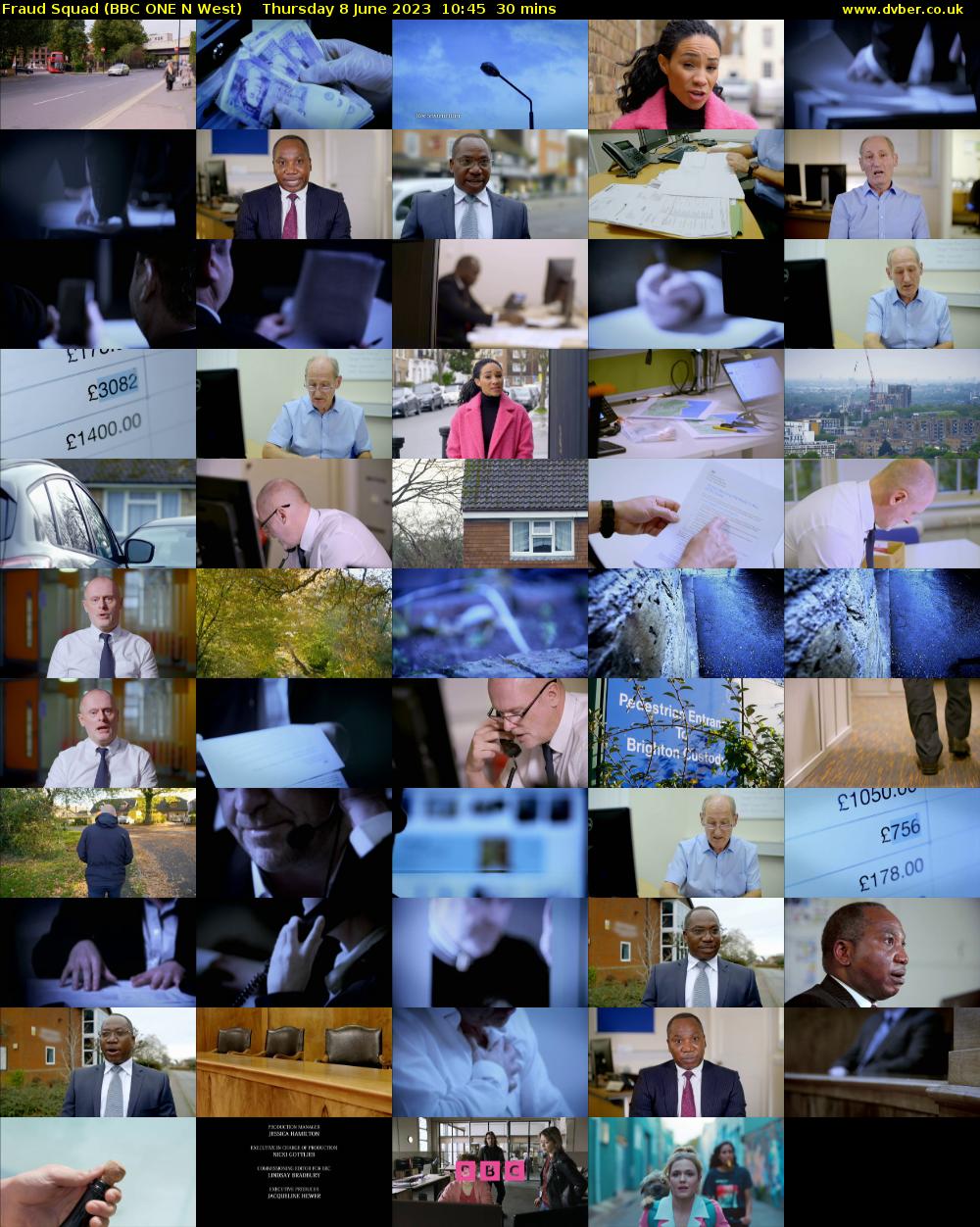 Fraud Squad (BBC ONE N West) Thursday 8 June 2023 10:45 - 11:15