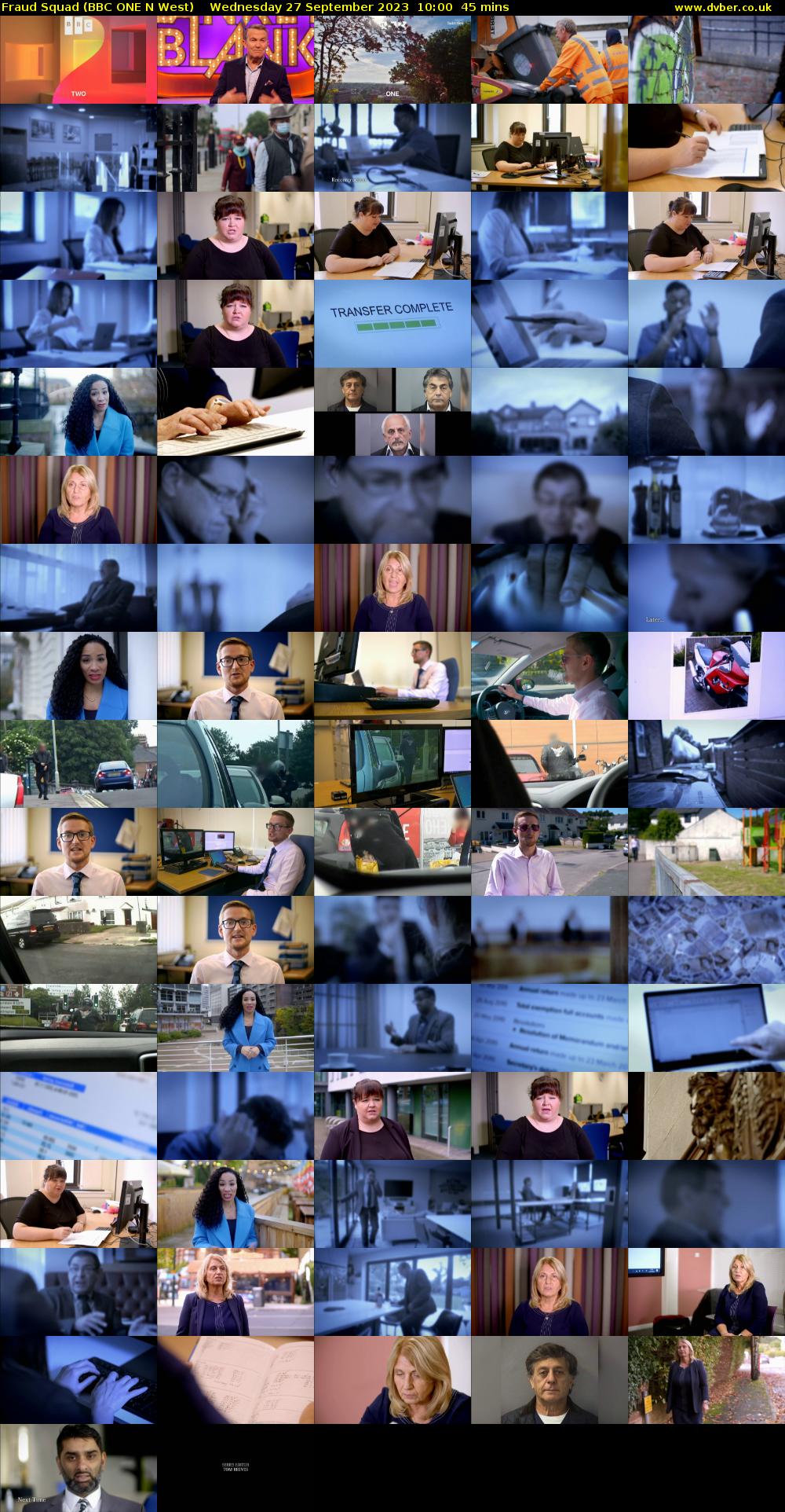 Fraud Squad (BBC ONE N West) Wednesday 27 September 2023 10:00 - 10:45