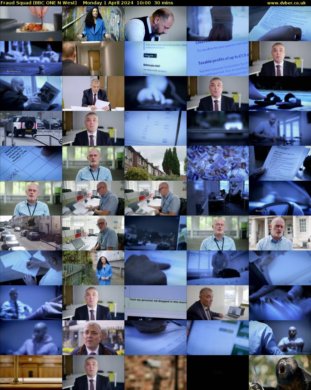 Fraud Squad (BBC ONE N West) Monday 1 April 2024 10:00 - 10:30