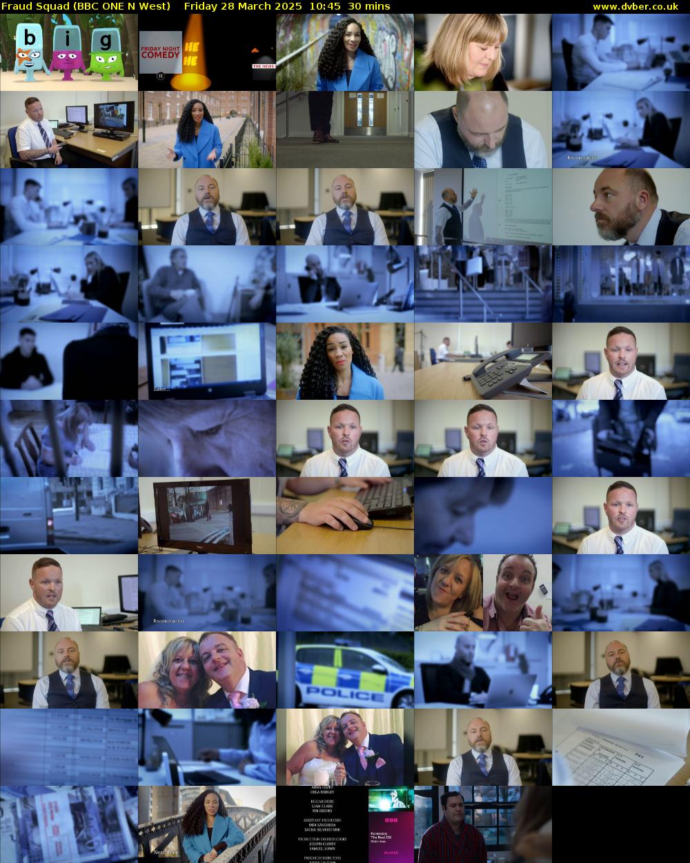 Fraud Squad (BBC ONE N West) Friday 28 March 2025 10:45 - 11:15