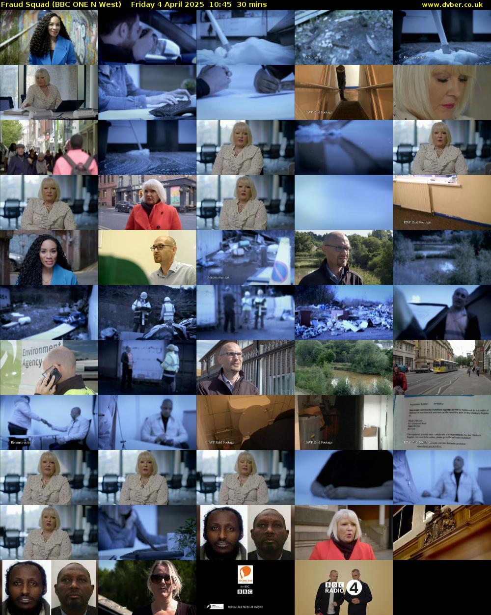 Fraud Squad (BBC ONE N West) Friday 4 April 2025 10:45 - 11:15