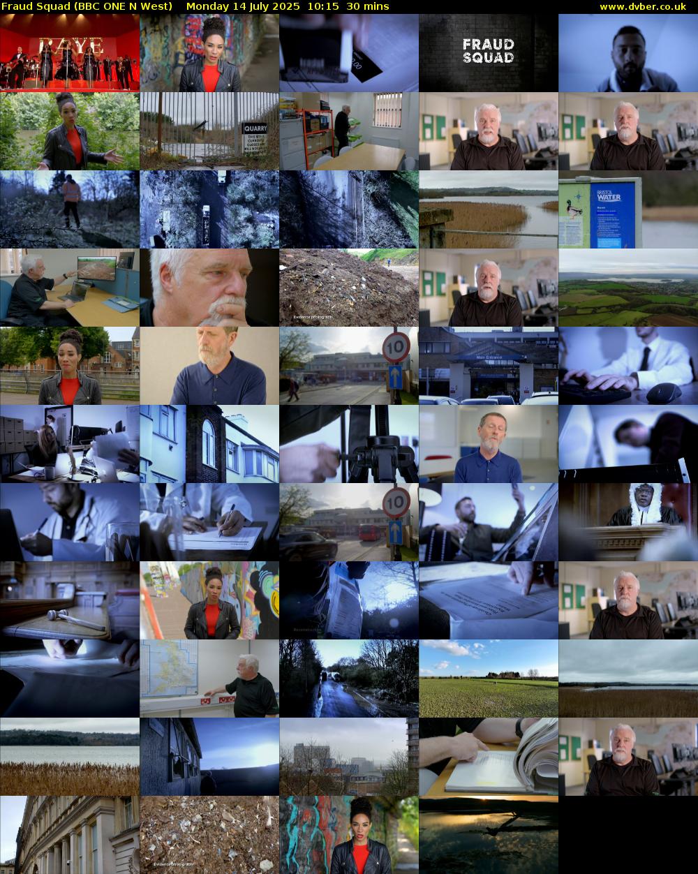 Fraud Squad (BBC ONE N West) Monday 14 July 2025 10:15 - 10:45
