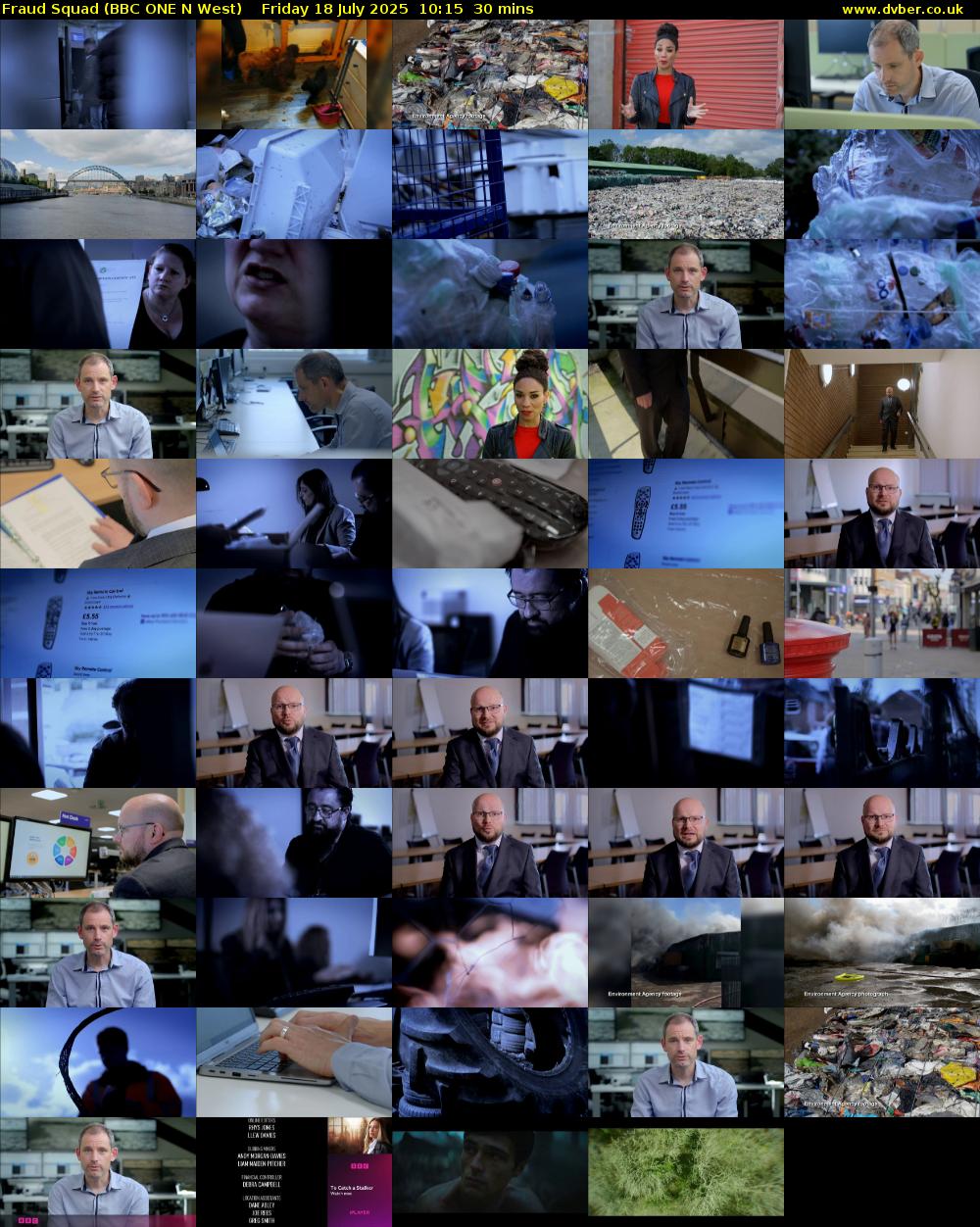 Fraud Squad (BBC ONE N West) Friday 18 July 2025 10:15 - 10:45