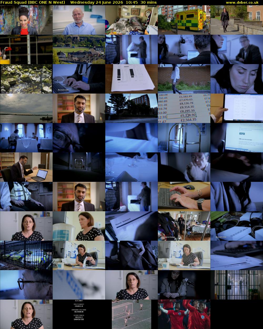 Fraud Squad (BBC ONE N West) Wednesday 24 June 2026 10:45 - 11:15