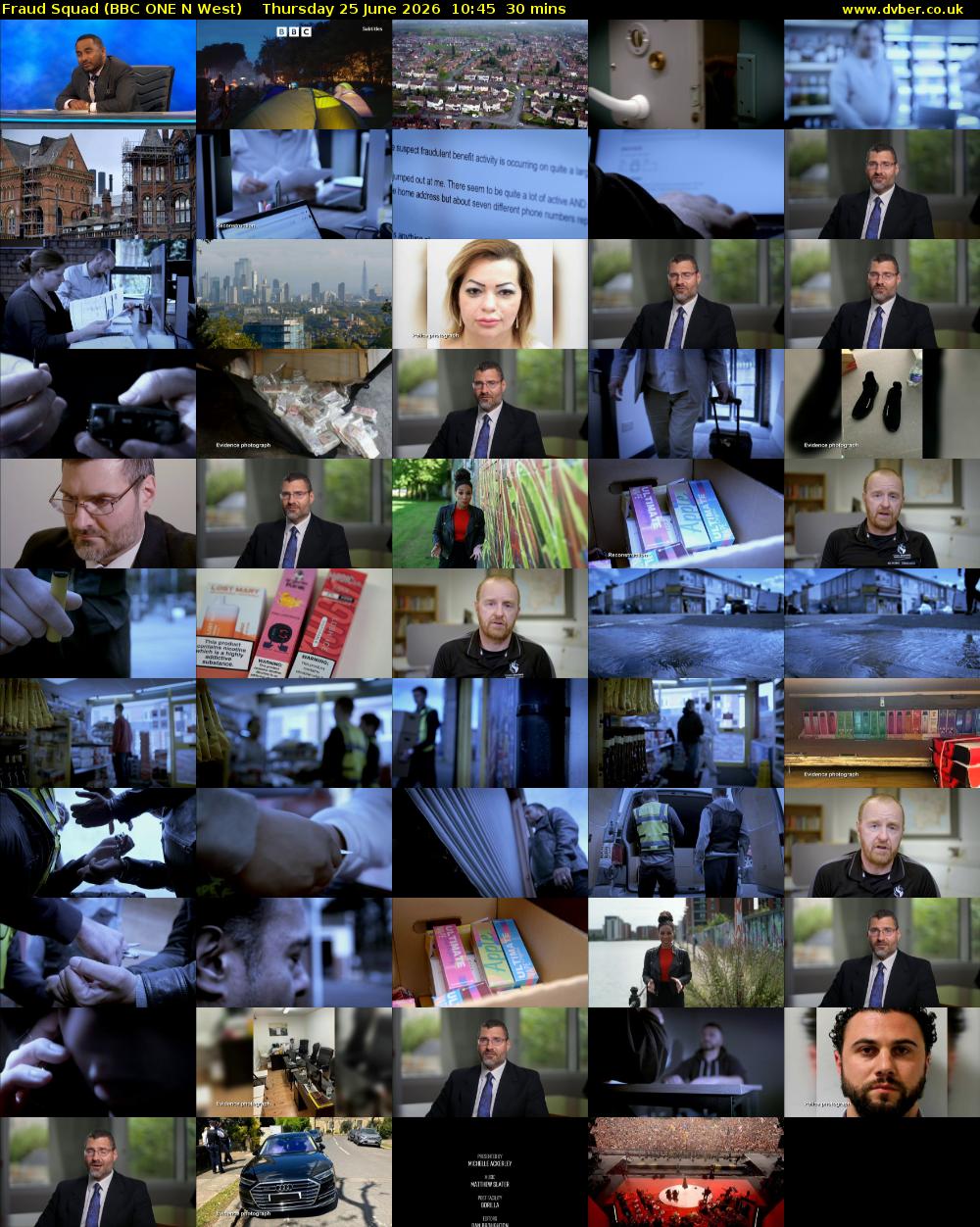 Fraud Squad (BBC ONE N West) Thursday 25 June 2026 10:45 - 11:15