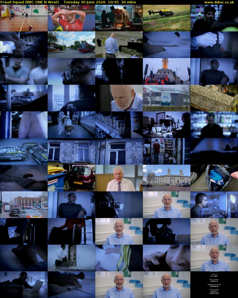 Fraud Squad (BBC ONE N West) Tuesday 30 June 2026 10:45 - 11:15