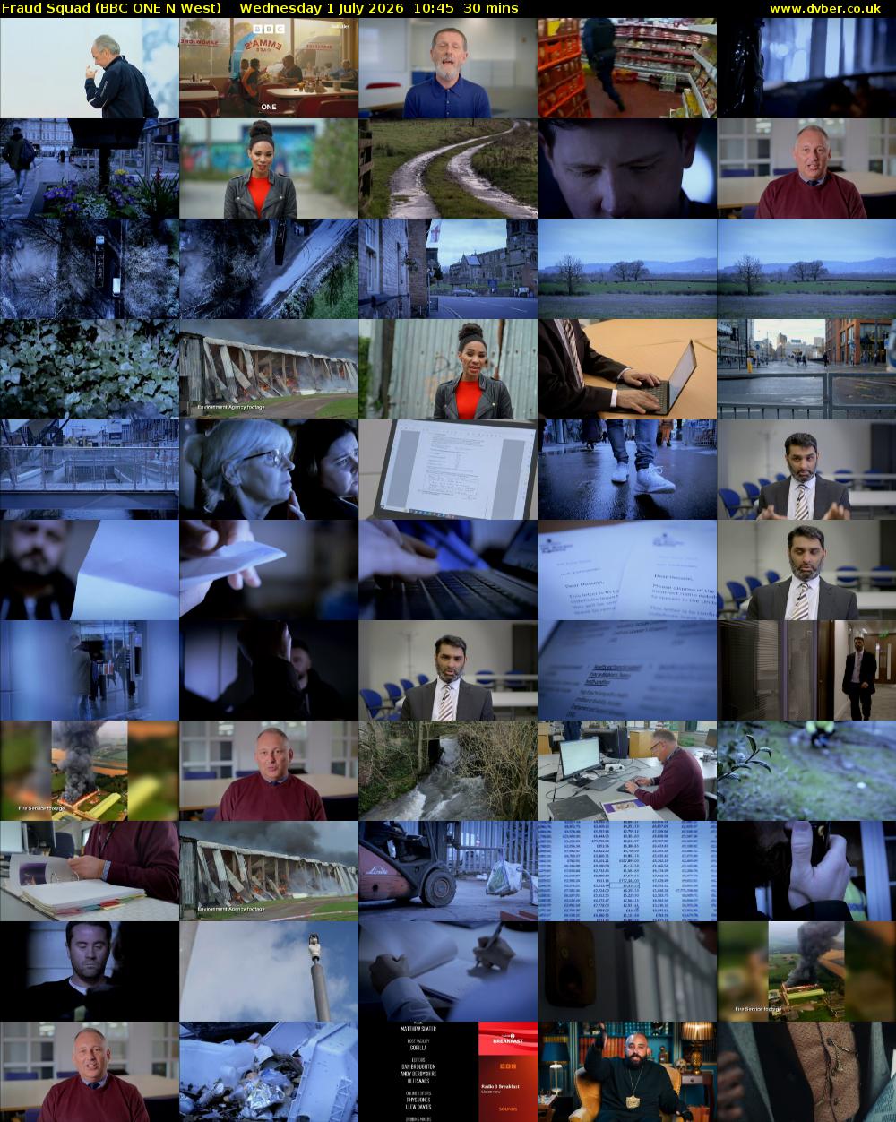Fraud Squad (BBC ONE N West) Wednesday 1 July 2026 10:45 - 11:15