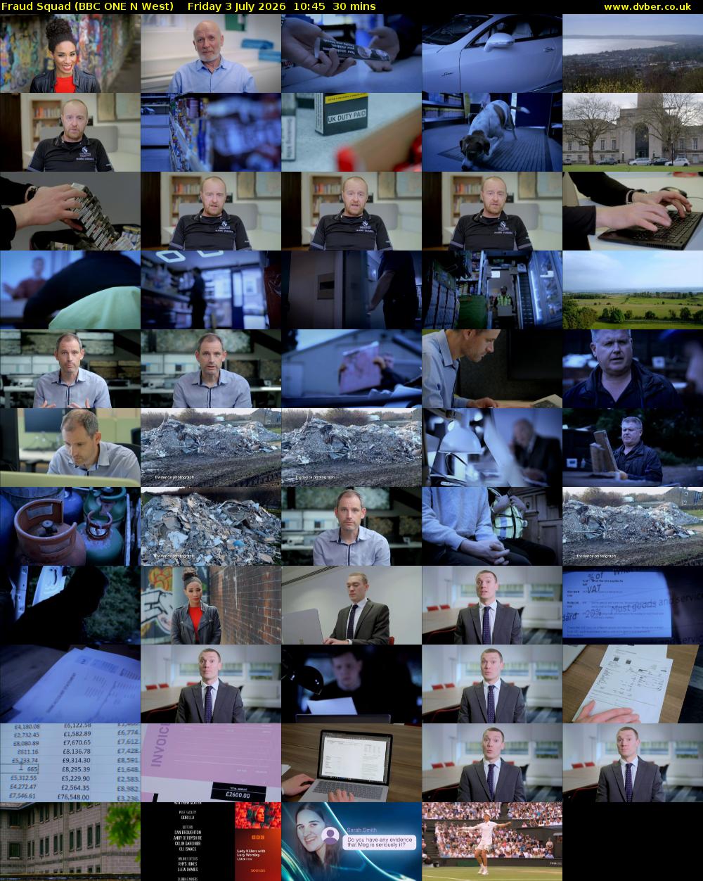 Fraud Squad (BBC ONE N West) Friday 3 July 2026 10:45 - 11:15