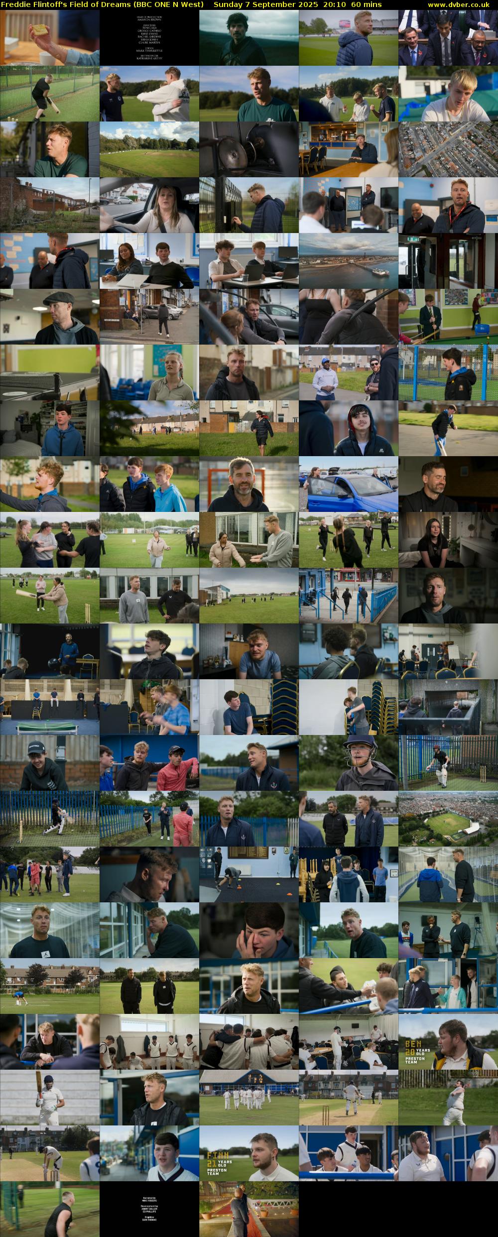Freddie Flintoff's Field of Dreams (BBC ONE N West) Sunday 7 September 2025 20:10 - 21:10