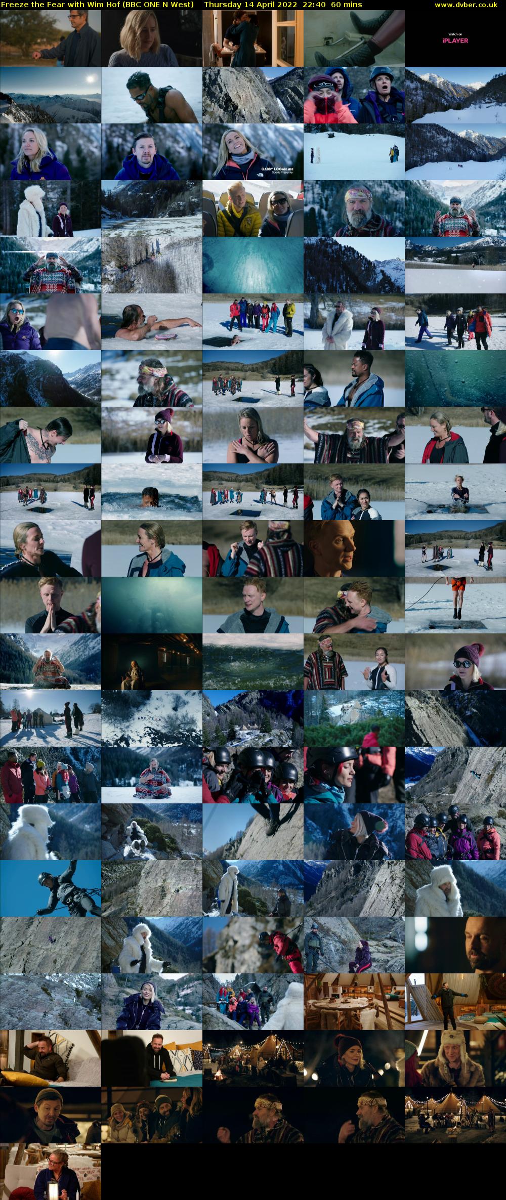 Freeze the Fear with Wim Hof (BBC ONE N West) Thursday 14 April 2022 22:40 - 23:40