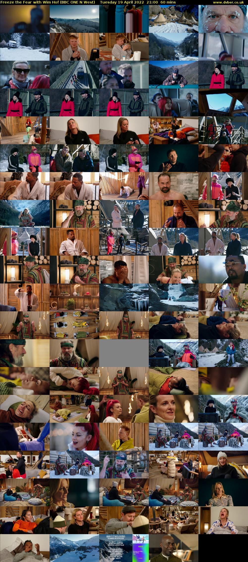 Freeze the Fear with Wim Hof (BBC ONE N West) Tuesday 19 April 2022 21:00 - 22:00