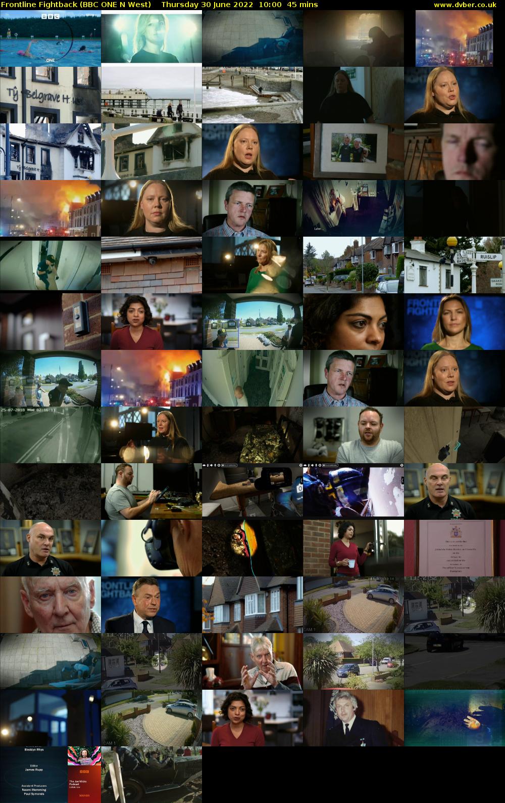 Frontline Fightback (BBC ONE N West) Thursday 30 June 2022 10:00 - 10:45