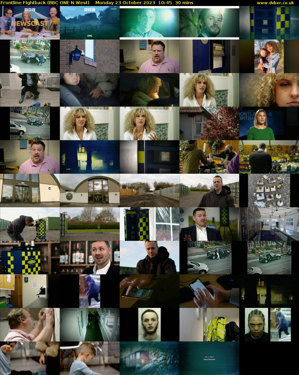 Frontline Fightback (BBC ONE N West) Monday 23 October 2023 10:45 - 11:15
