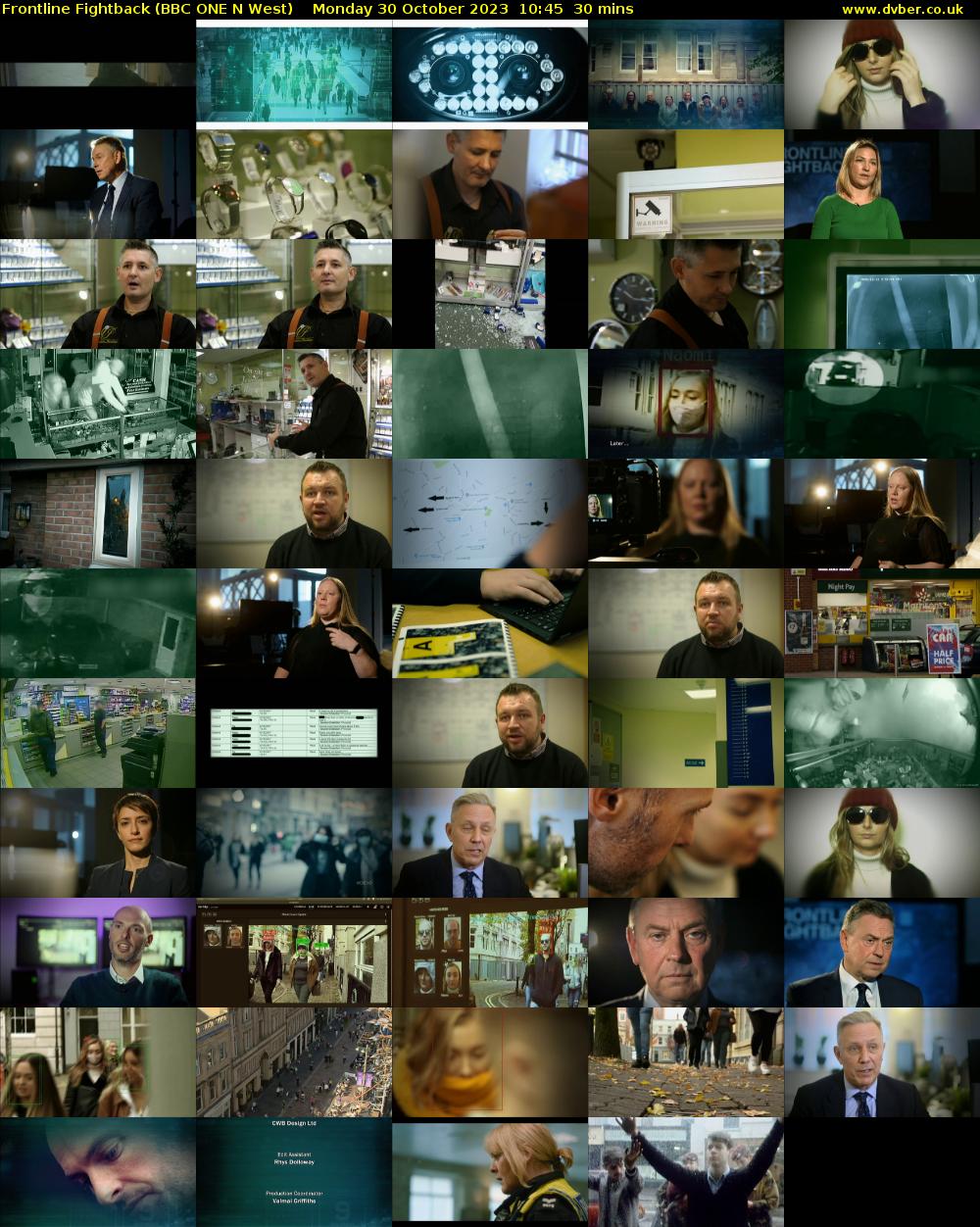 Frontline Fightback (BBC ONE N West) Monday 30 October 2023 10:45 - 11:15