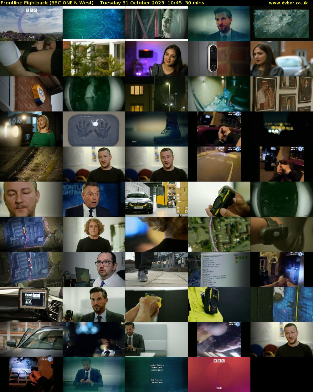 Frontline Fightback (BBC ONE N West) Tuesday 31 October 2023 10:45 - 11:15
