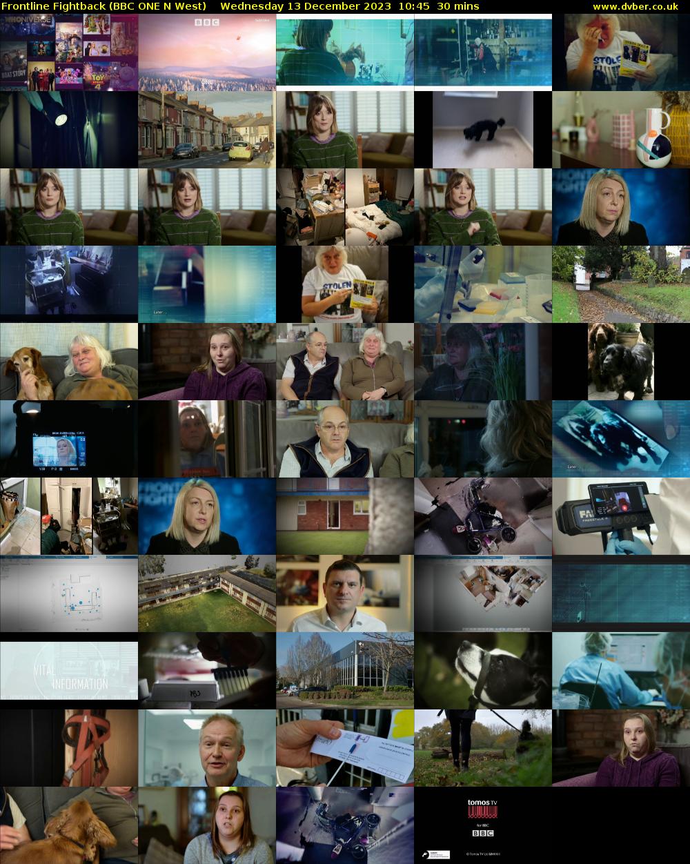 Frontline Fightback (BBC ONE N West) Wednesday 13 December 2023 10:45 - 11:15