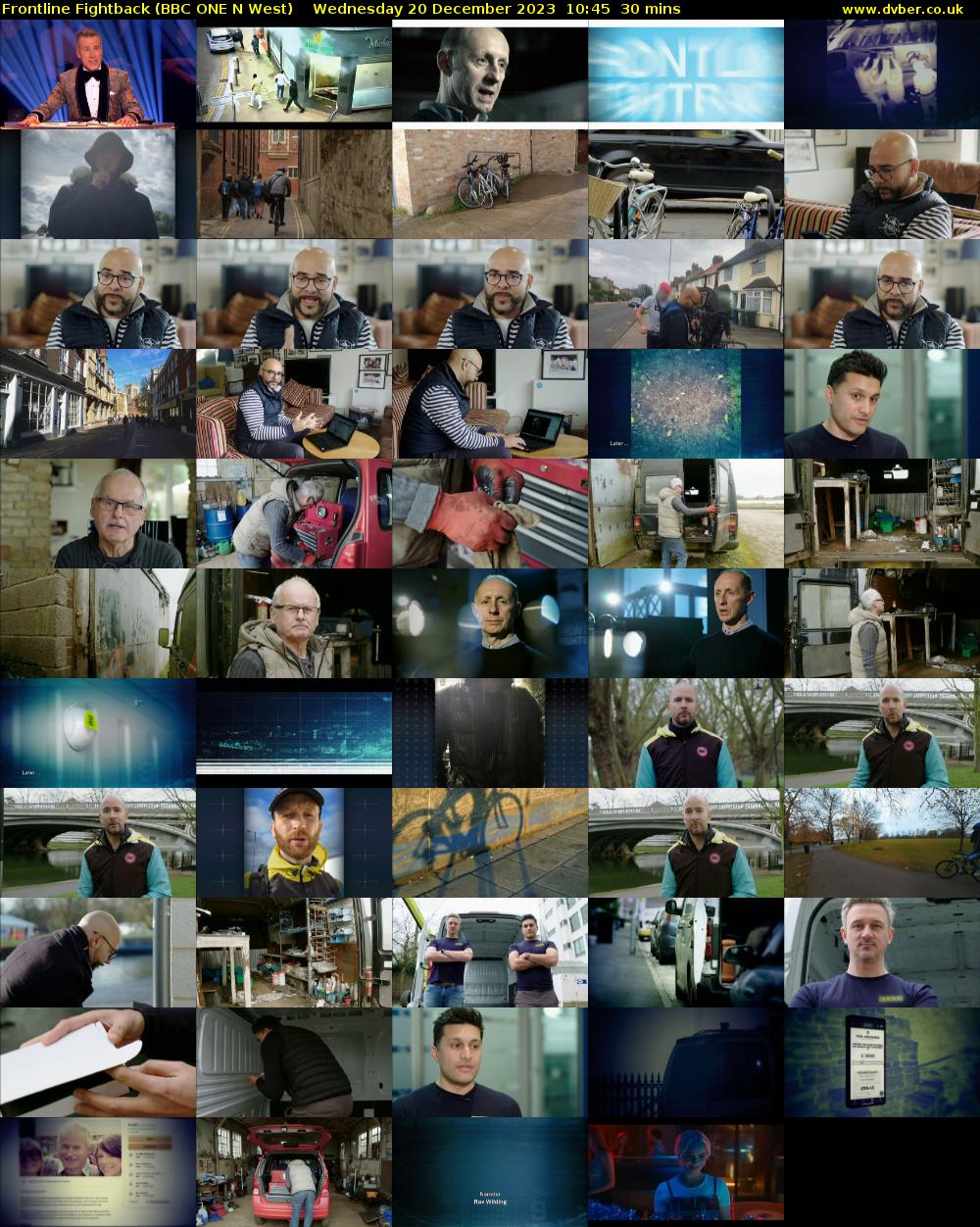 Frontline Fightback (BBC ONE N West) Wednesday 20 December 2023 10:45 - 11:15
