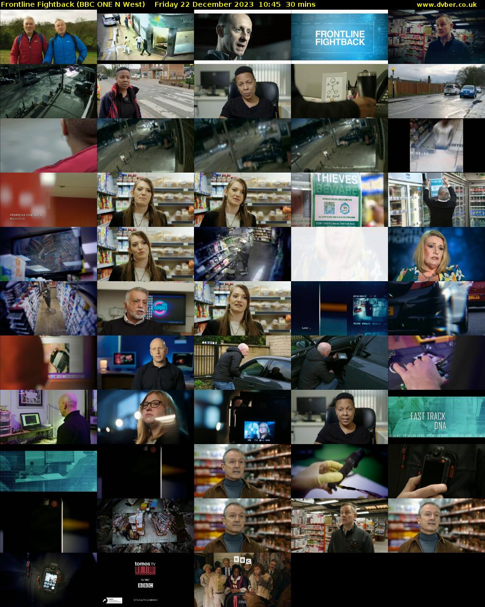 Frontline Fightback (BBC ONE N West) Friday 22 December 2023 10:45 - 11:15