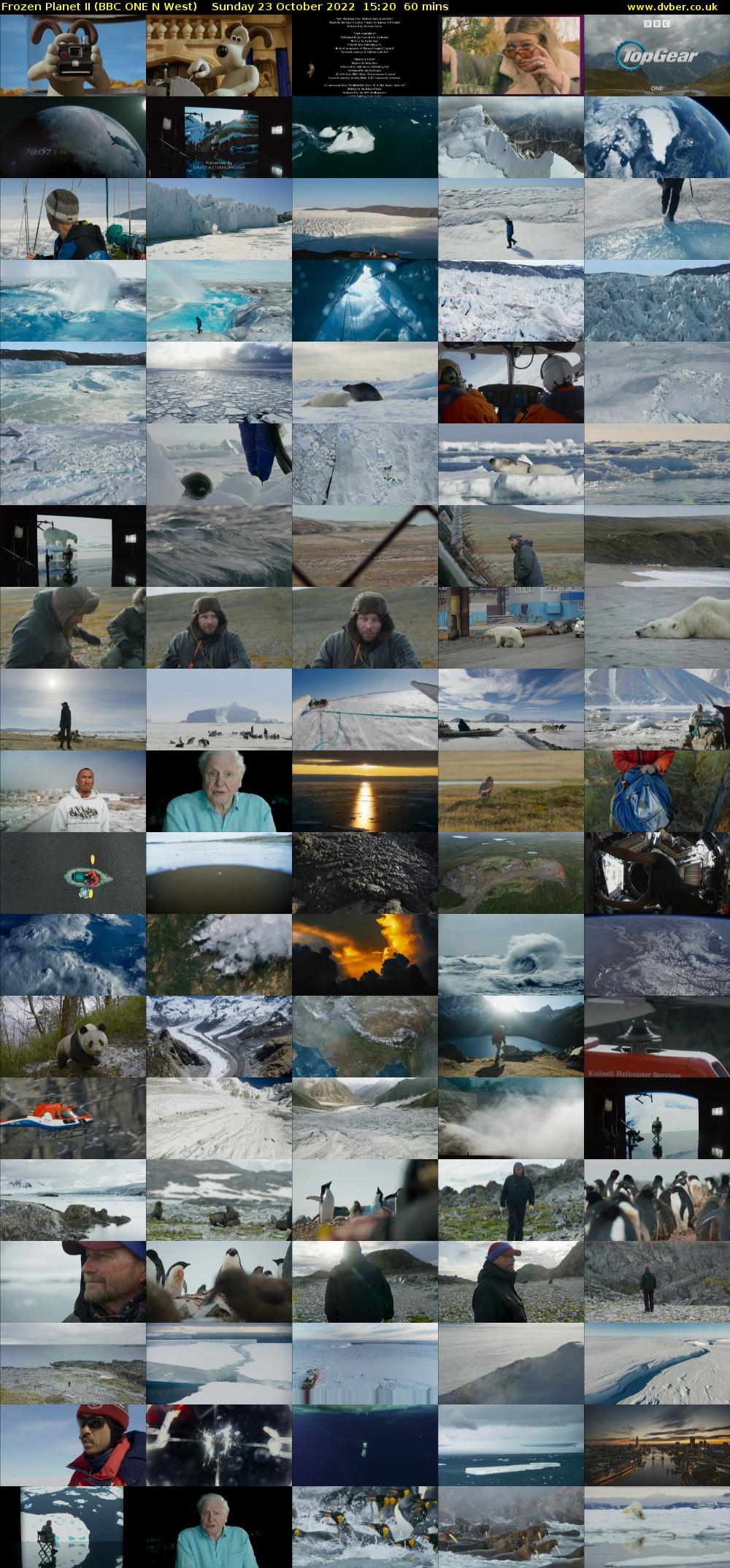 Frozen Planet II (BBC ONE N West) Sunday 23 October 2022 15:20 - 16:20