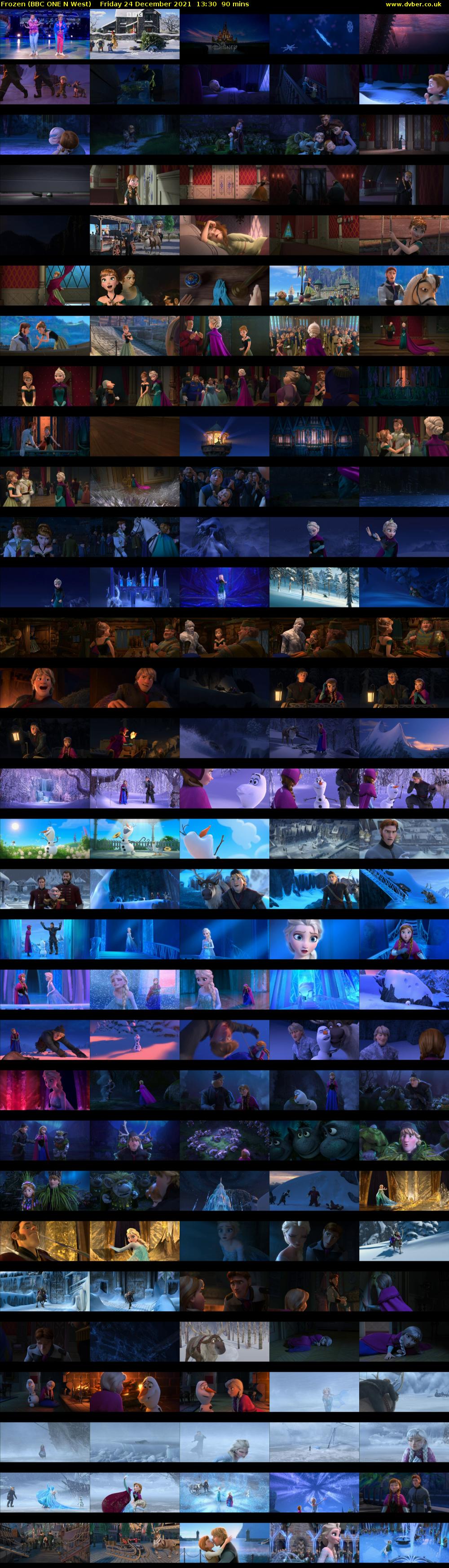 Frozen (BBC ONE N West) Friday 24 December 2021 13:30 - 15:00