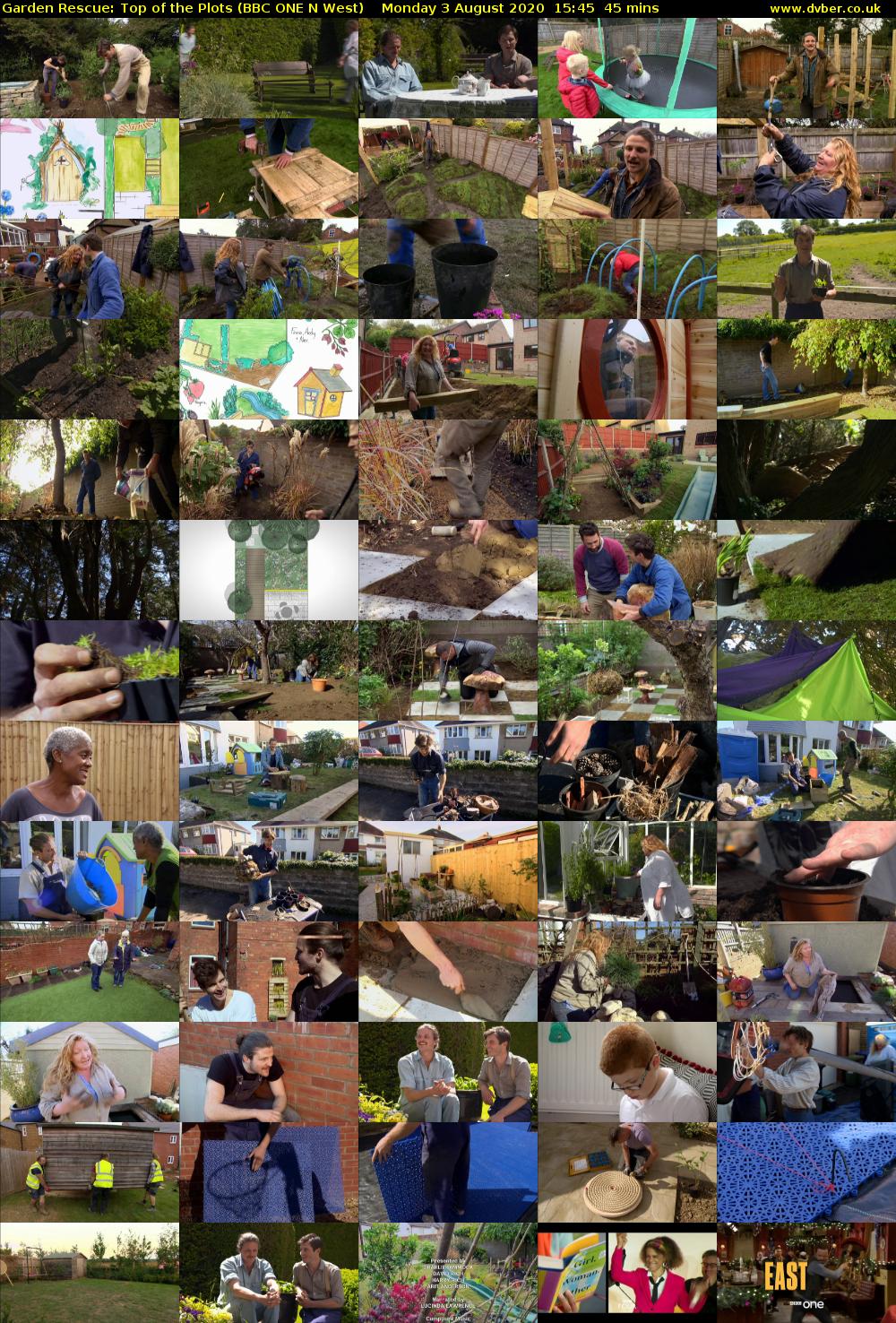 Garden Rescue: Top of the Plots (BBC ONE N West) Monday 3 August 2020 15:45 - 16:30