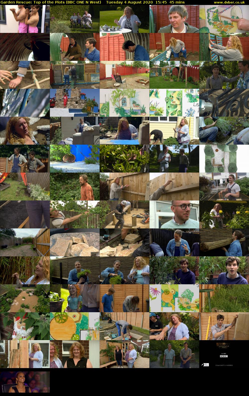 Garden Rescue: Top of the Plots (BBC ONE N West) Tuesday 4 August 2020 15:45 - 16:30