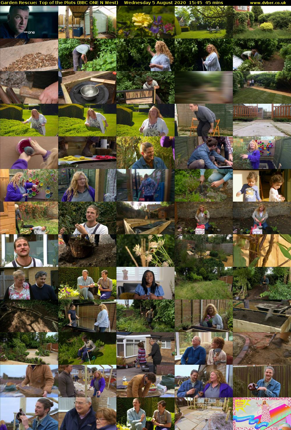 Garden Rescue: Top of the Plots (BBC ONE N West) Wednesday 5 August 2020 15:45 - 16:30