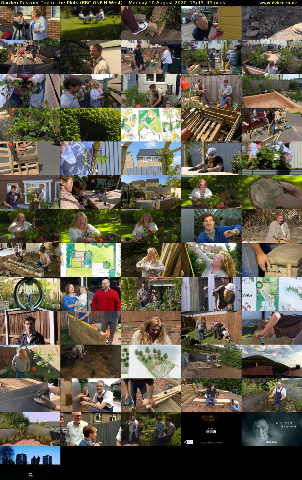 Garden Rescue: Top of the Plots (BBC ONE N West) Monday 10 August 2020 15:45 - 16:30