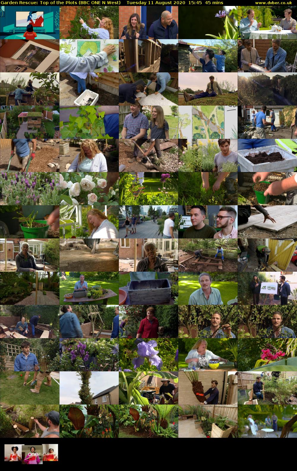Garden Rescue: Top of the Plots (BBC ONE N West) Tuesday 11 August 2020 15:45 - 16:30