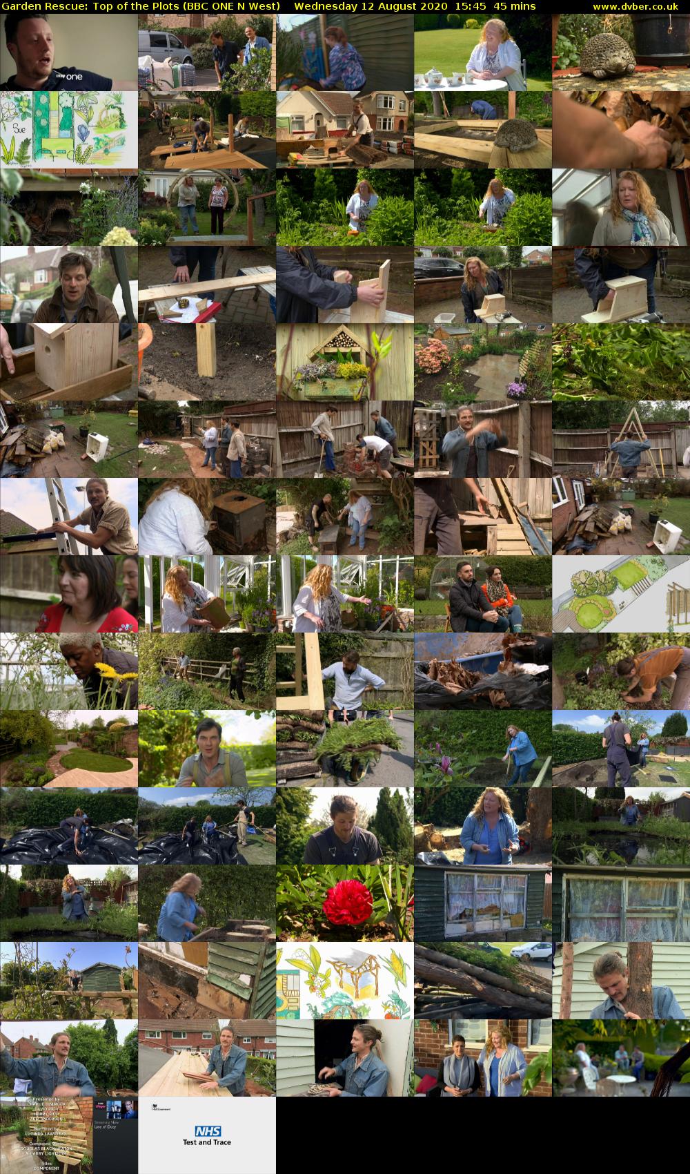Garden Rescue: Top of the Plots (BBC ONE N West) Wednesday 12 August 2020 15:45 - 16:30