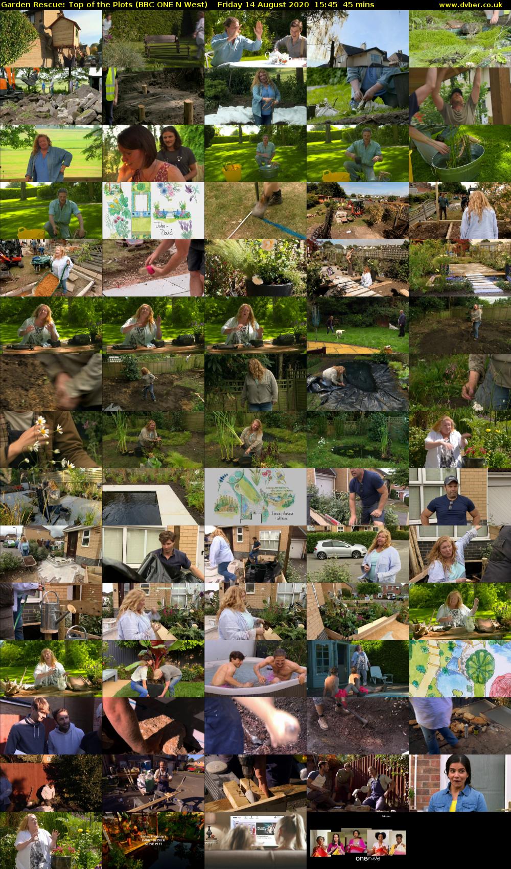 Garden Rescue: Top of the Plots (BBC ONE N West) Friday 14 August 2020 15:45 - 16:30