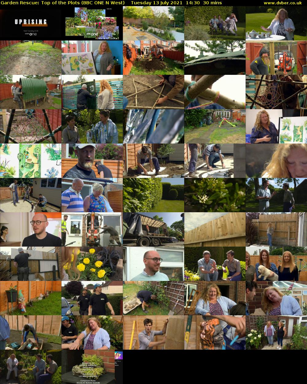 Garden Rescue: Top of the Plots (BBC ONE N West) Tuesday 13 July 2021 14:30 - 15:00