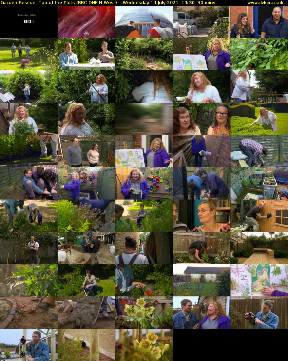 Garden Rescue: Top of the Plots (BBC ONE N West) Wednesday 14 July 2021 14:30 - 15:00