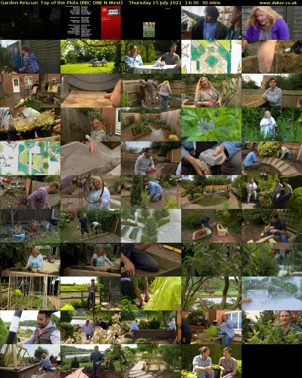Garden Rescue: Top of the Plots (BBC ONE N West) Thursday 15 July 2021 14:30 - 15:00