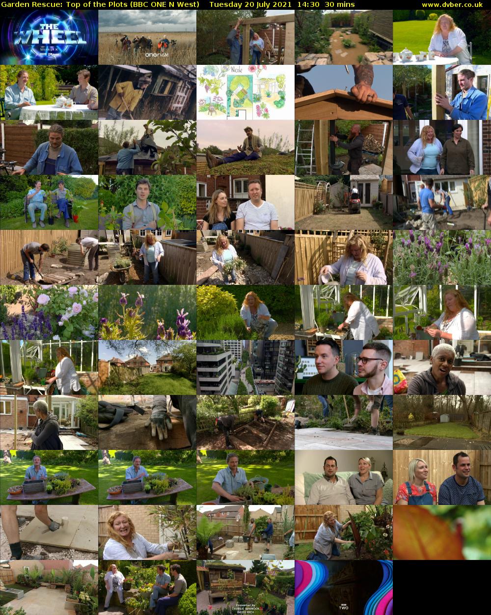 Garden Rescue: Top of the Plots (BBC ONE N West) Tuesday 20 July 2021 14:30 - 15:00