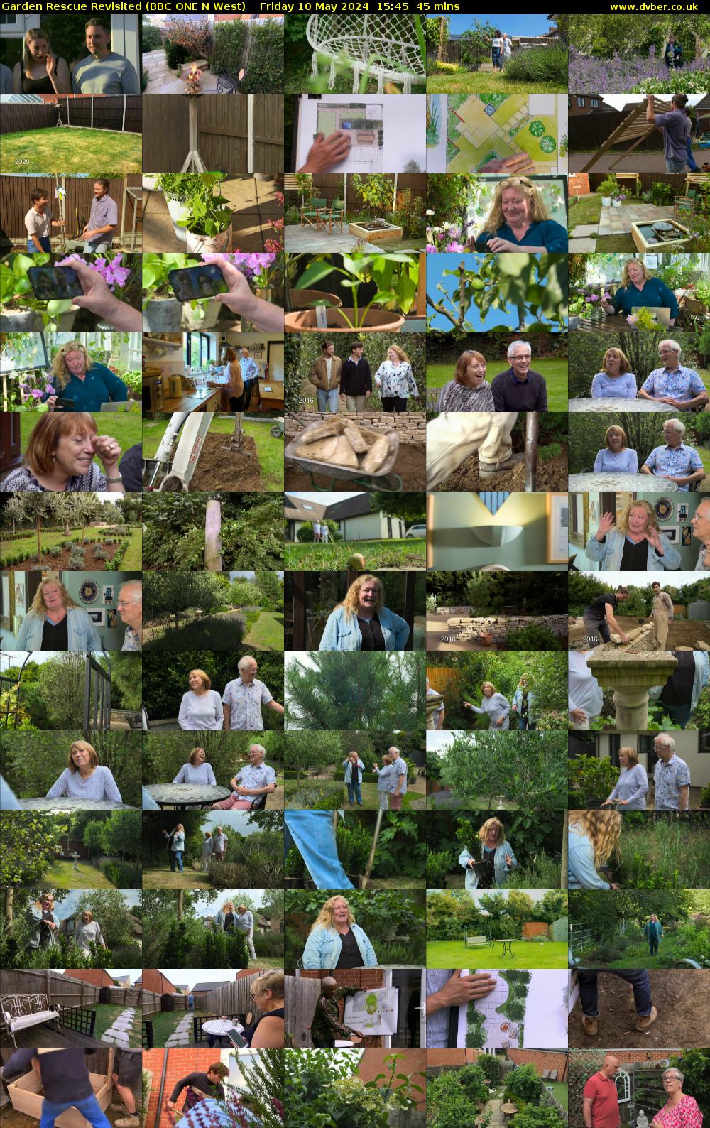 Garden Rescue Revisited (BBC ONE N West) Friday 10 May 2024 15:45 - 16:30