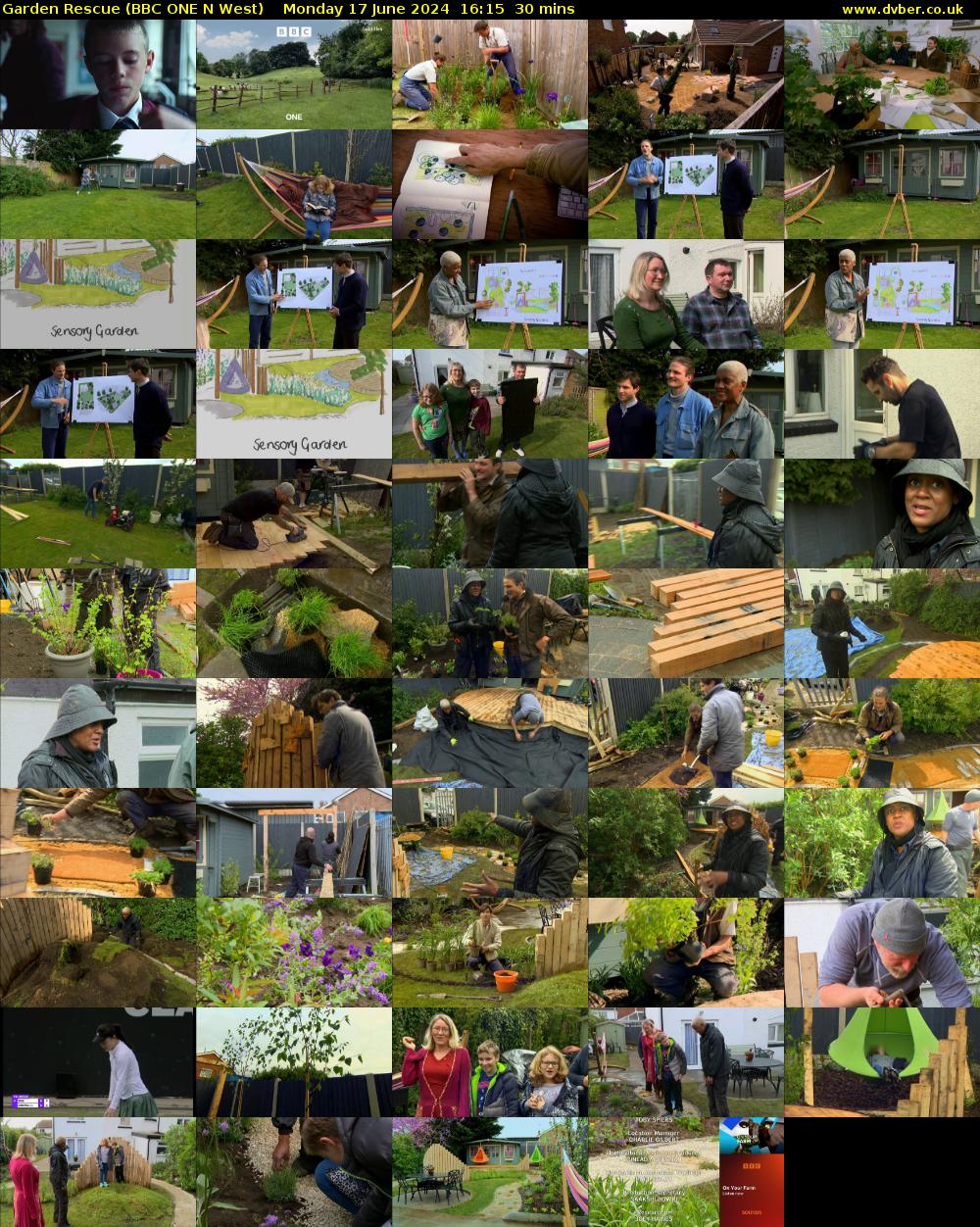 Garden Rescue (BBC ONE N West) Monday 17 June 2024 16:15 - 16:45