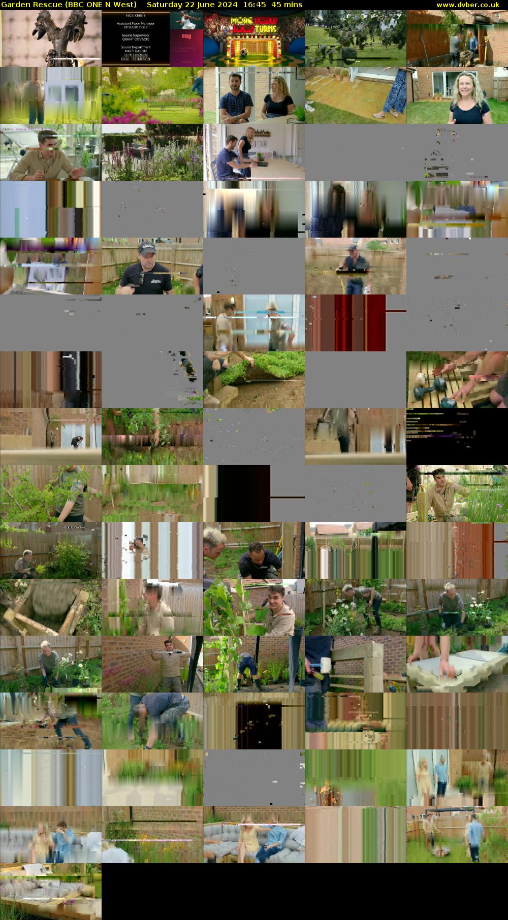 Garden Rescue (BBC ONE N West) Saturday 22 June 2024 16:45 - 17:30