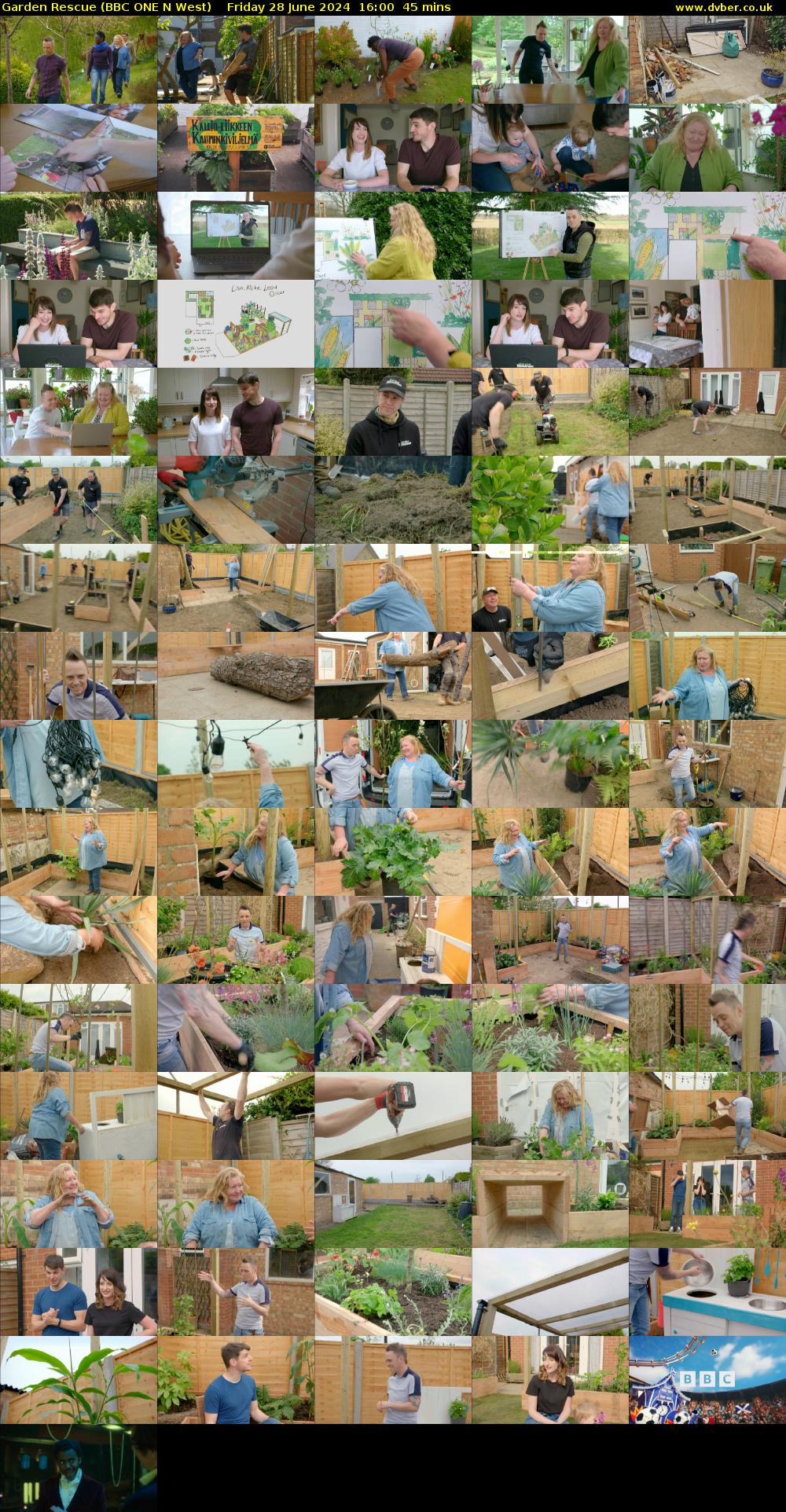 Garden Rescue (BBC ONE N West) Friday 28 June 2024 16:00 - 16:45