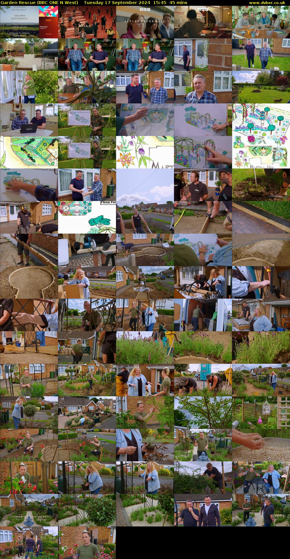 Garden Rescue (BBC ONE N West) Tuesday 17 September 2024 15:45 - 16:30