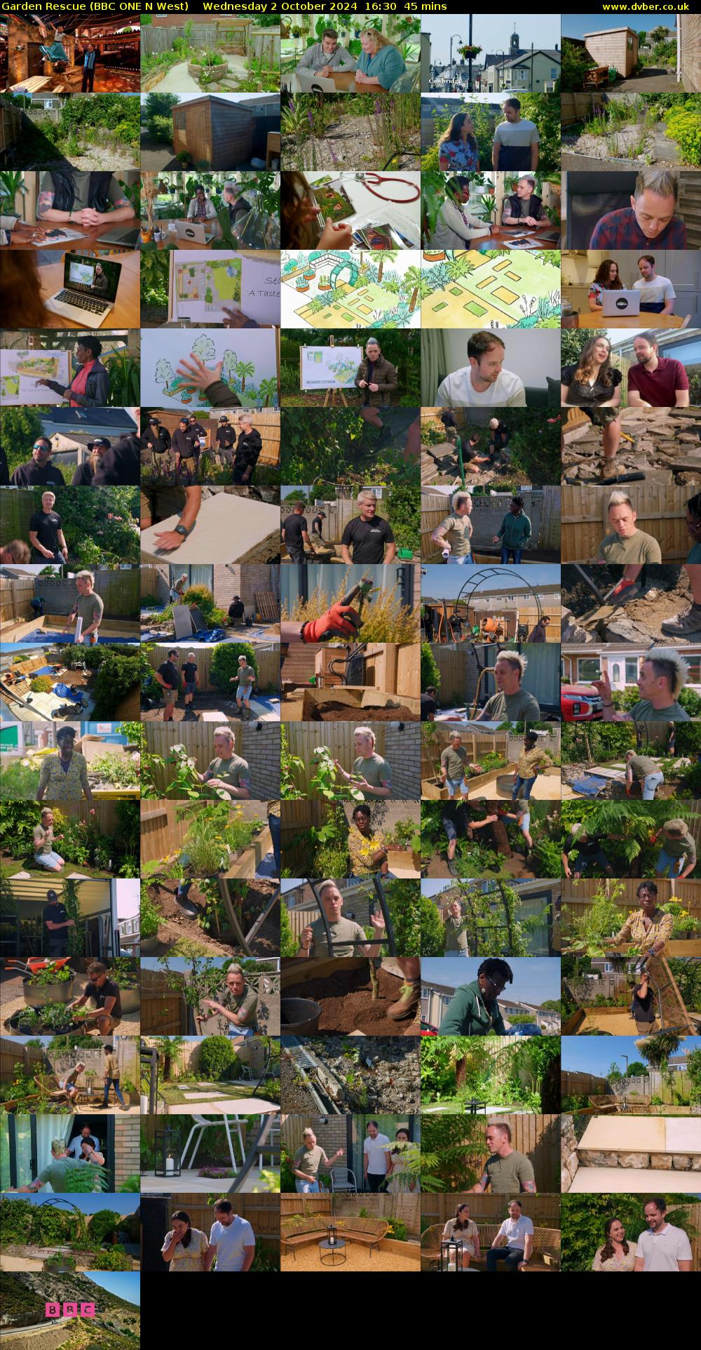 Garden Rescue (BBC ONE N West) Wednesday 2 October 2024 16:30 - 17:15