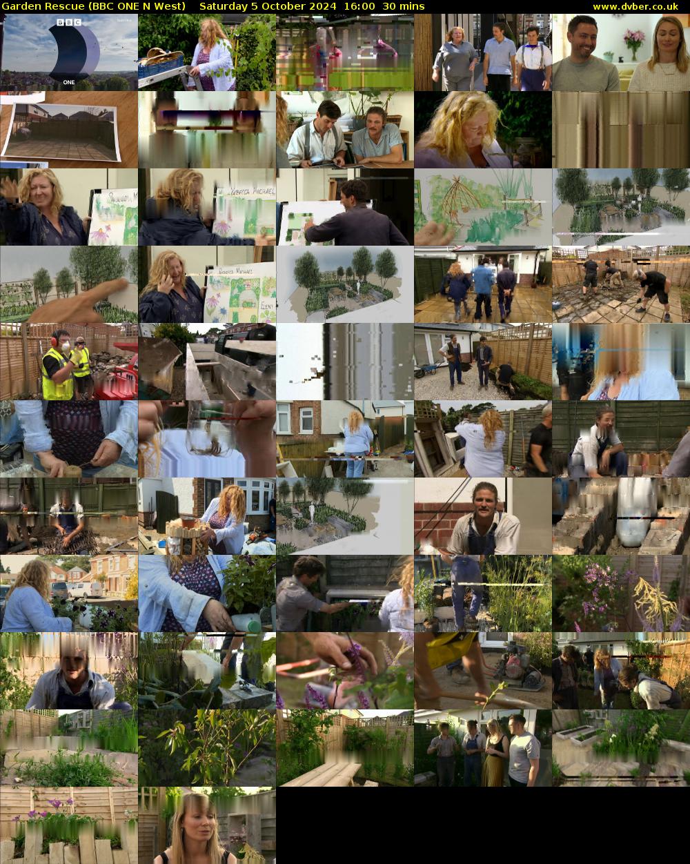 Garden Rescue (BBC ONE N West) Saturday 5 October 2024 16:00 - 16:30