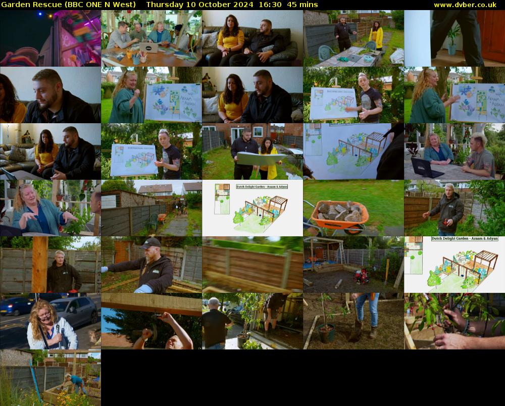 Garden Rescue (BBC ONE N West) Thursday 10 October 2024 16:30 - 17:15