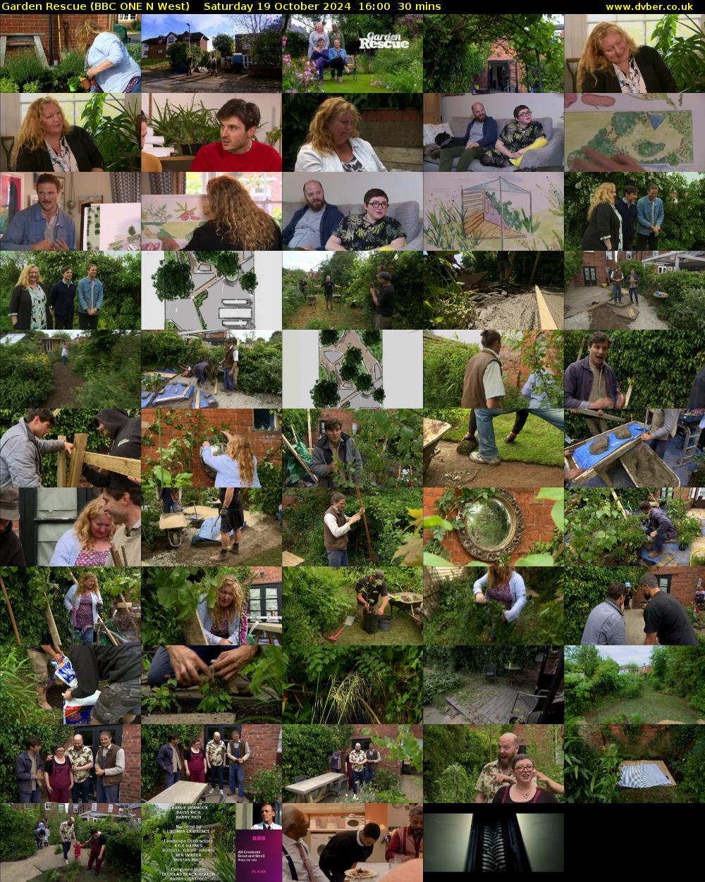 Garden Rescue (BBC ONE N West) Saturday 19 October 2024 16:00 - 16:30